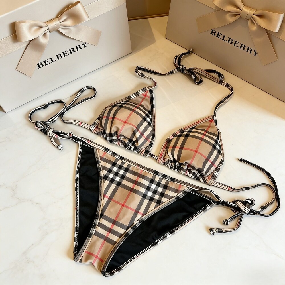 Burberry Classic Check Triangle Bikini - Picture 6 of 6